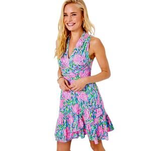 Lilly Pulitzer Annalise Dress Frenchie Blue Turtley In Love Size Medium Resort